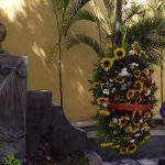 Con ofrenda floral ante el busto de José Martí, se conmemoraron 124 años de su caída en combate