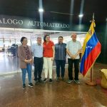 Ministro de Cultura y Embajadora nicaragüenses visitan la Biblioteca Nacional de Venezuela