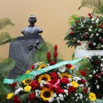 Con ofrenda floral se honró la memoria del Apóstol cubano José Martí