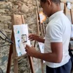 Pintando a Reveron en su casa, La Guaira